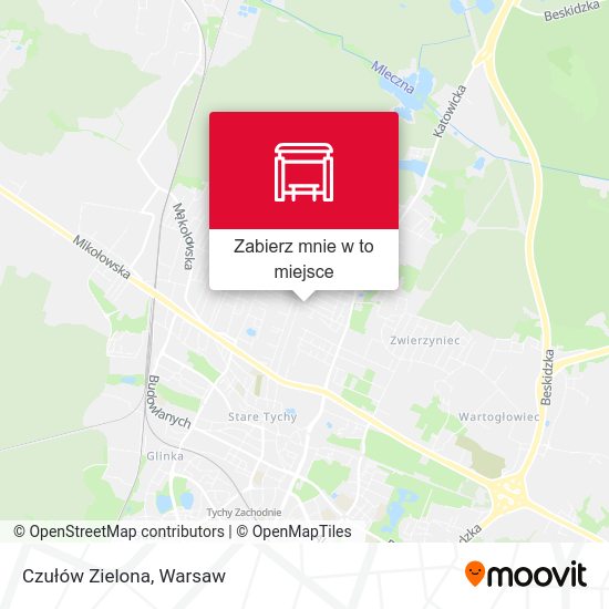 Mapa Czułów Zielona