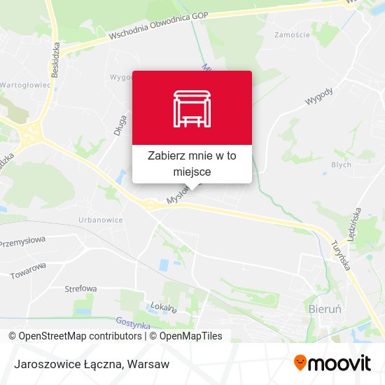 Mapa Jaroszowice Łączna