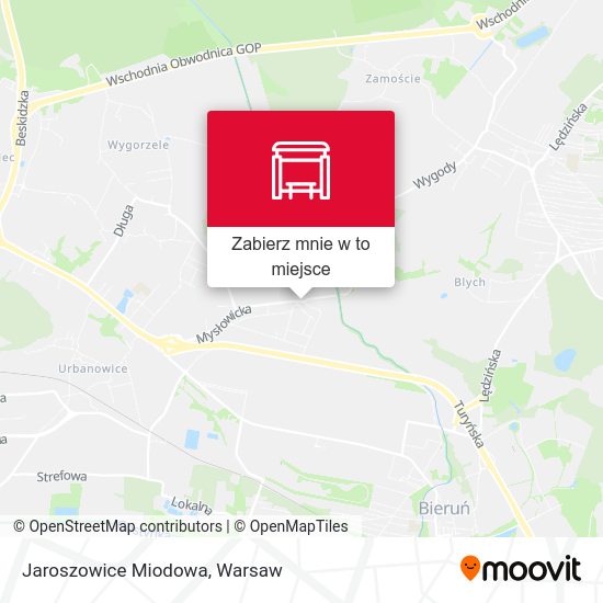 Mapa Jaroszowice Miodowa