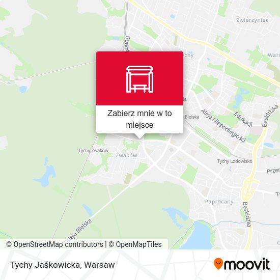 Mapa Tychy Jaśkowicka