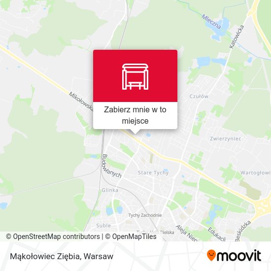 Mapa Mąkołowiec Ziębia