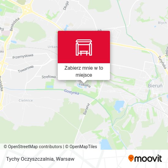 Mapa Tychy Oczyszczalnia