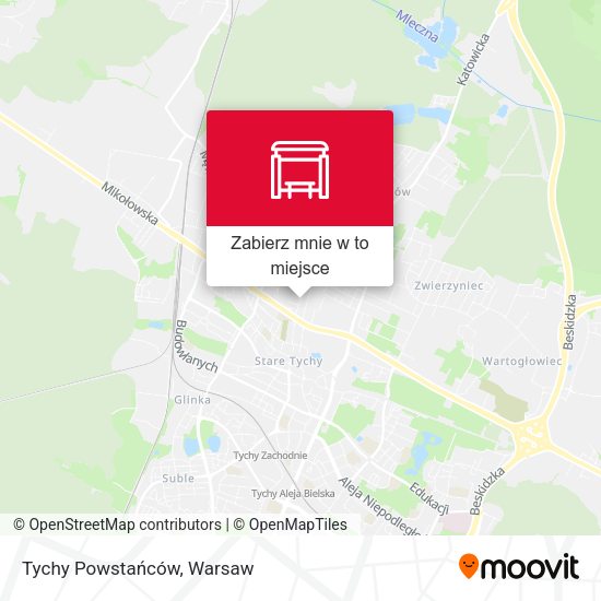 Mapa Tychy Powstańców