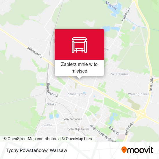 Mapa Tychy Powstańców