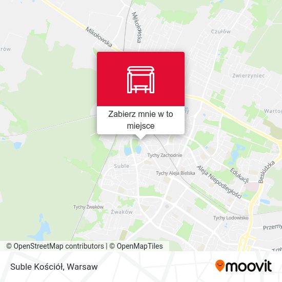 Mapa Suble Kościół