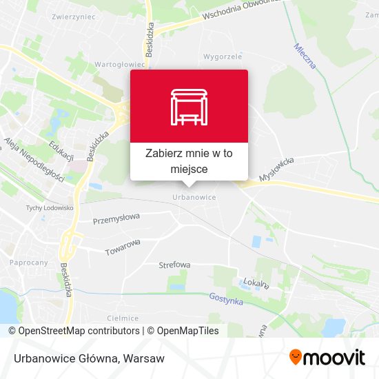 Mapa Urbanowice Główna