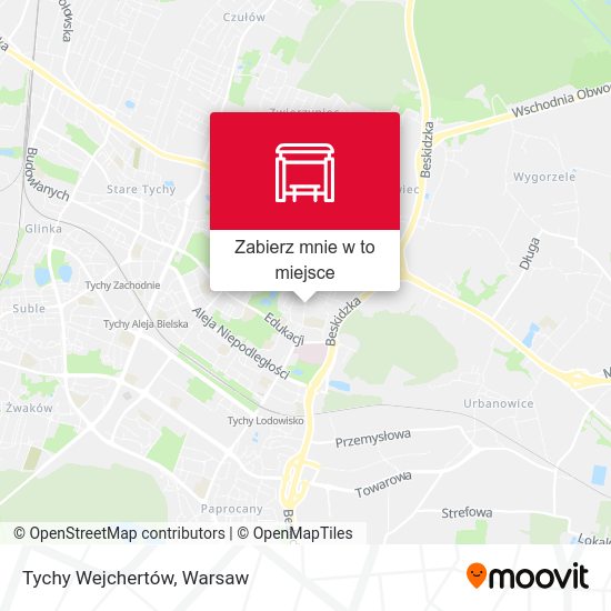 Mapa Tychy Wejchertów