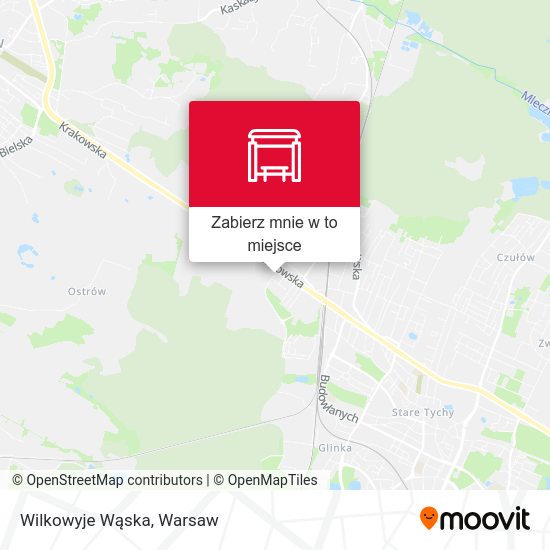 Mapa Wilkowyje Wąska