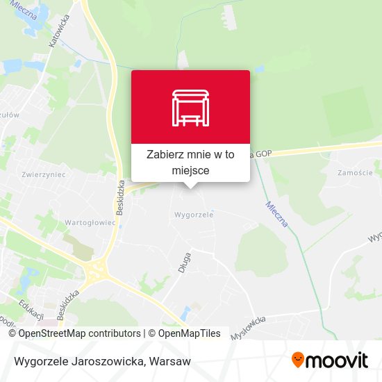 Mapa Wygorzele Jaroszowicka