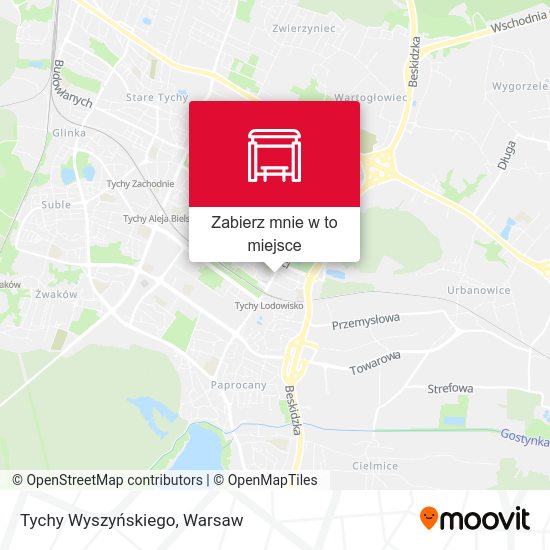 Mapa Tychy Wyszyńskiego