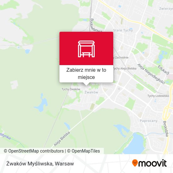 Mapa Żwaków Myśliwska