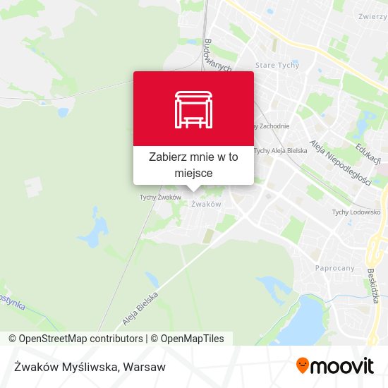 Mapa Żwaków Myśliwska