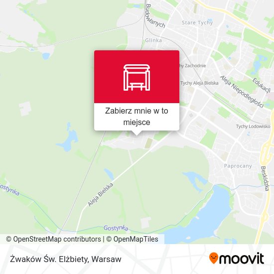 Mapa Żwaków Św. Elżbiety