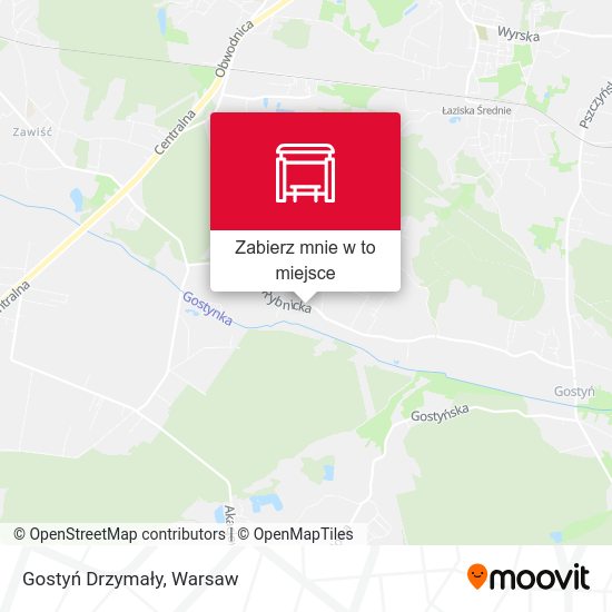 Mapa Gostyń Drzymały