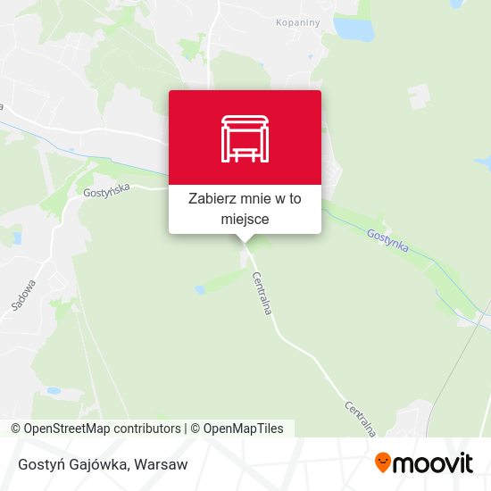 Mapa Gostyń Gajówka