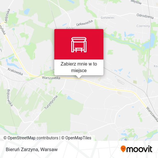 Mapa Bieruń Zarzyna