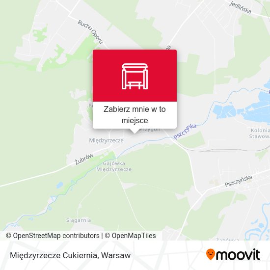 Mapa Międzyrzecze Cukiernia