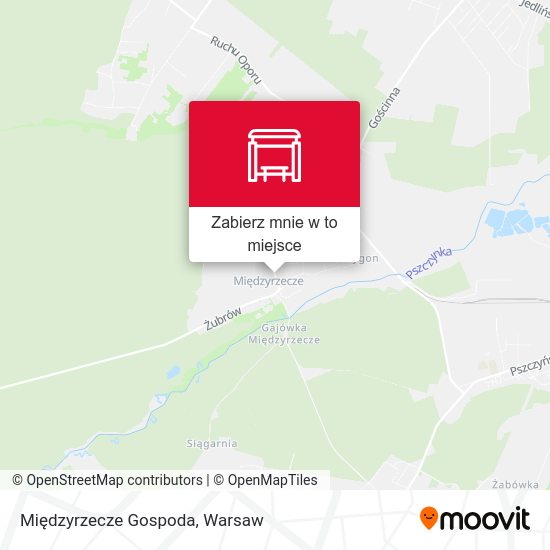 Mapa Międzyrzecze Gospoda