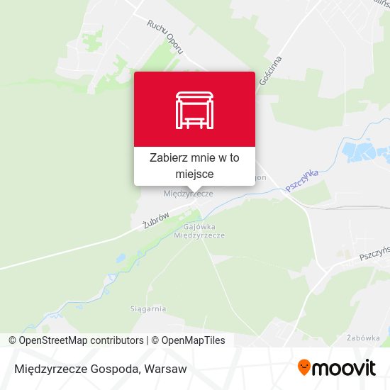 Mapa Międzyrzecze Gospoda