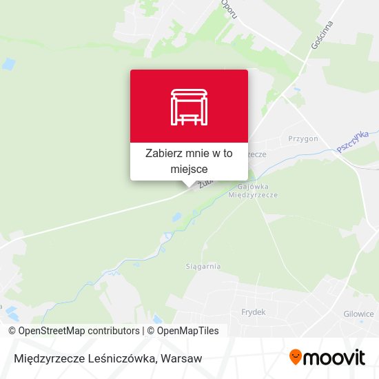 Mapa Międzyrzecze Leśniczówka