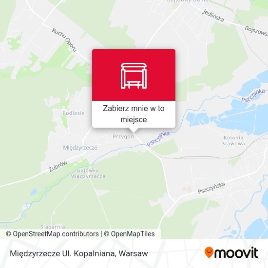 Mapa Międzyrzecze Ul. Kopalniana