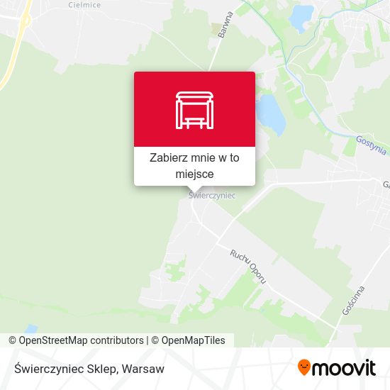 Mapa Świerczyniec Sklep