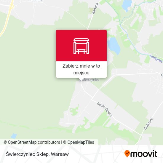 Mapa Świerczyniec Sklep