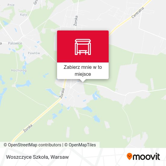 Mapa Woszczyce Szkoła