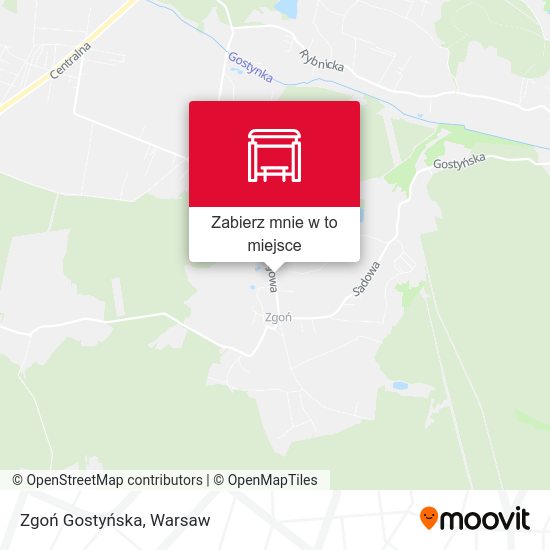 Mapa Zgoń Gostyńska