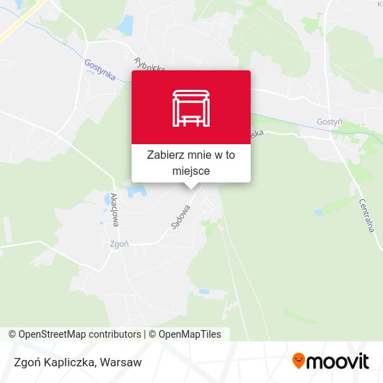 Mapa Zgoń Kapliczka