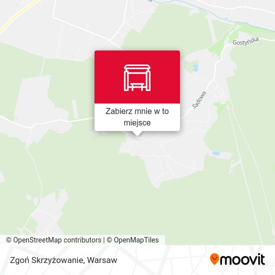 Mapa Zgoń Skrzyżowanie