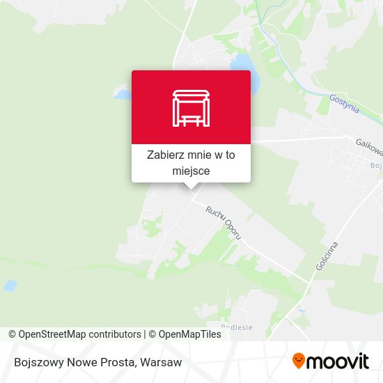 Mapa Bojszowy Nowe Prosta