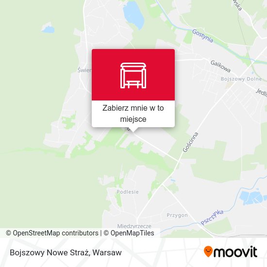 Mapa Bojszowy Nowe Straż