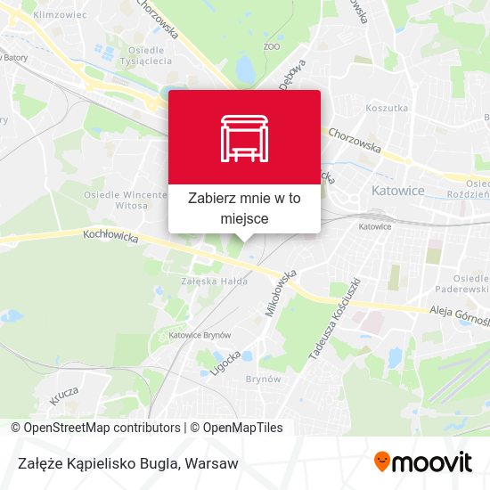 Mapa Załęże Kąpielisko Bugla