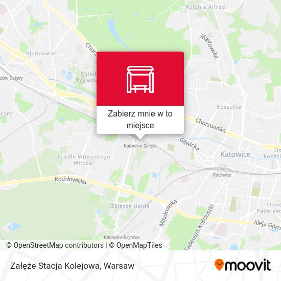 Mapa Załęże Stacja Kolejowa