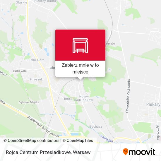 Mapa Rojca Centrum Przesiadkowe