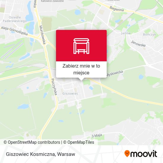 Mapa Giszowiec Kosmiczna