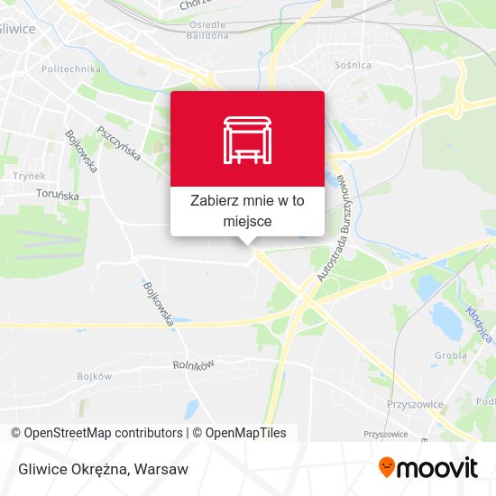 Mapa Gliwice Okrężna