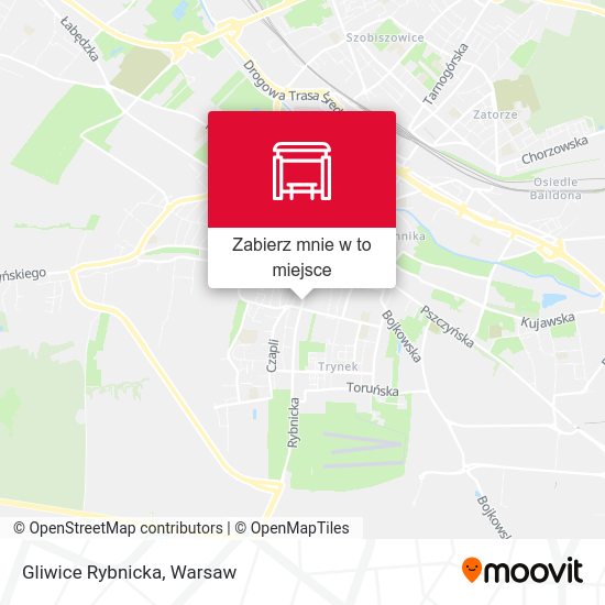 Mapa Gliwice Rybnicka