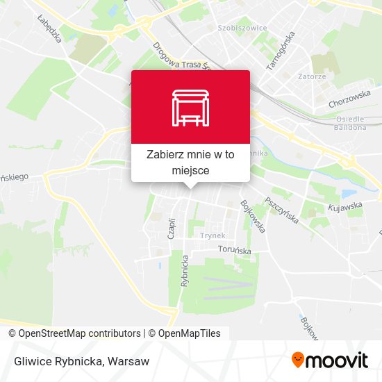 Mapa Gliwice Rybnicka