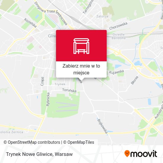 Mapa Trynek Nowe Gliwice