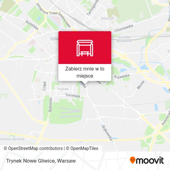 Mapa Trynek Nowe Gliwice