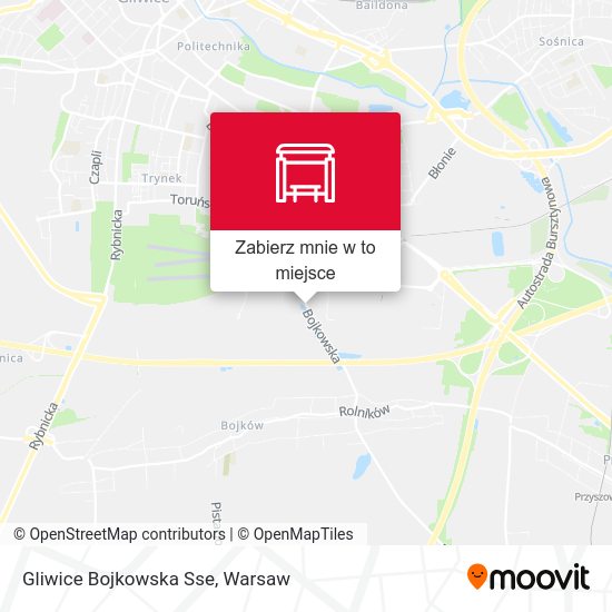 Mapa Gliwice Bojkowska Sse