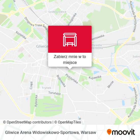 Mapa Gliwice Arena Widowiskowo-Sportowa