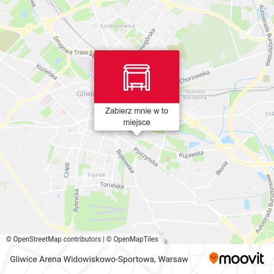 Mapa Gliwice Arena Widowiskowo-Sportowa