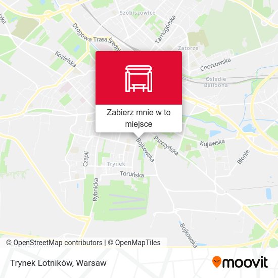 Mapa Trynek Lotników