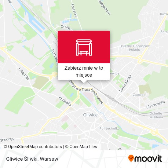 Mapa Gliwice Śliwki