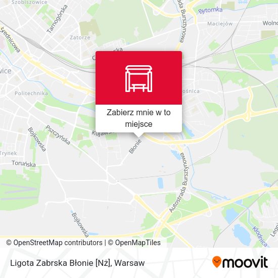 Mapa Ligota Zabrska Błonie [Nż]