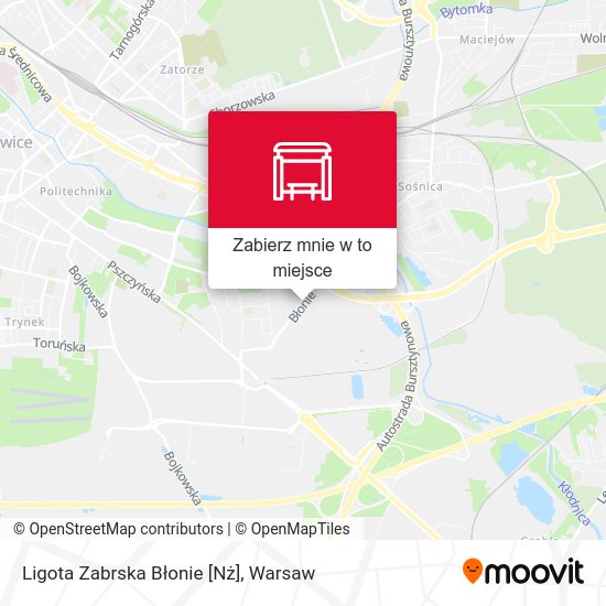 Mapa Ligota Zabrska Błonie [Nż]