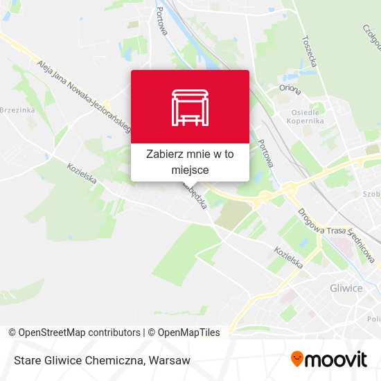 Mapa Stare Gliwice Chemiczna